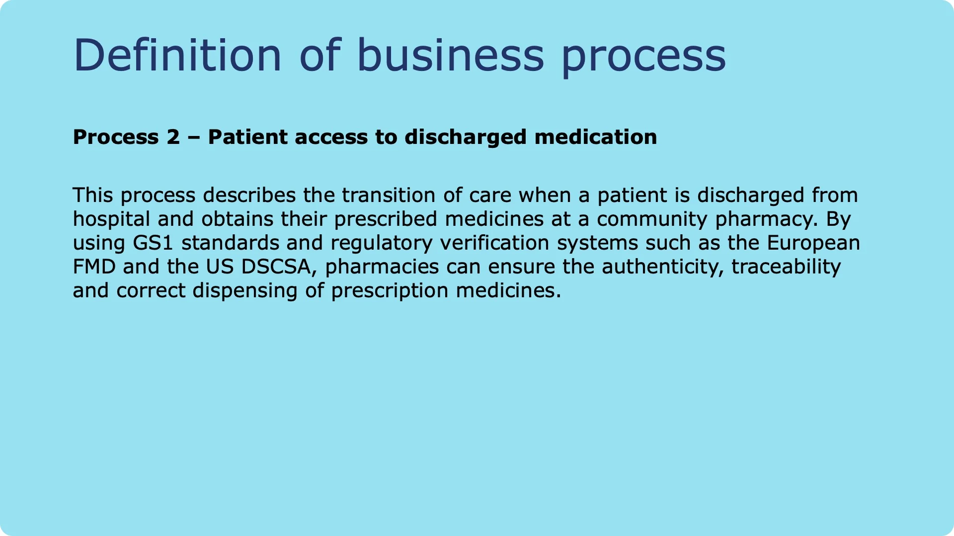 Patient access to discharged medication